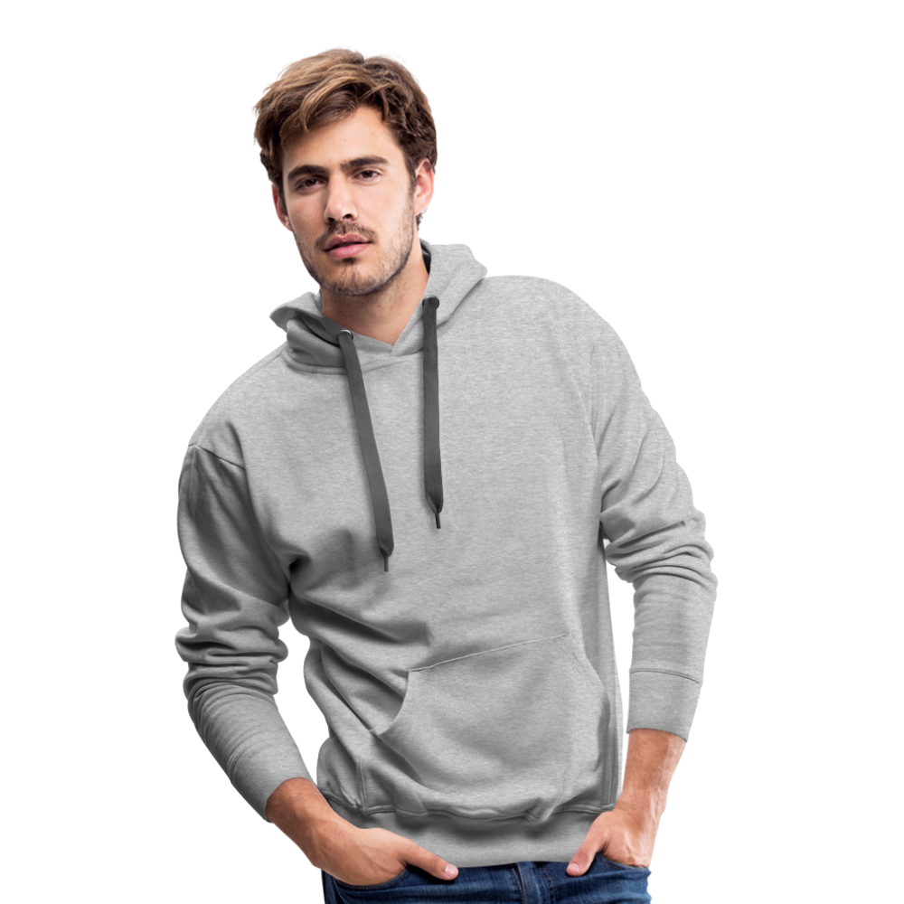 Männer Premium Hoodie - Grau meliert