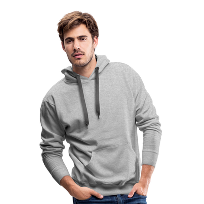 Männer Premium Hoodie - Grau meliert