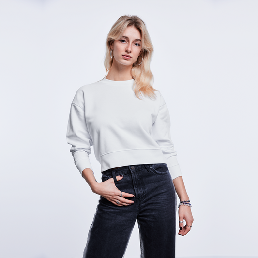 Stanley/Stella Cropped Frauen Bio-Sweatshirt CROPSTER - weiß