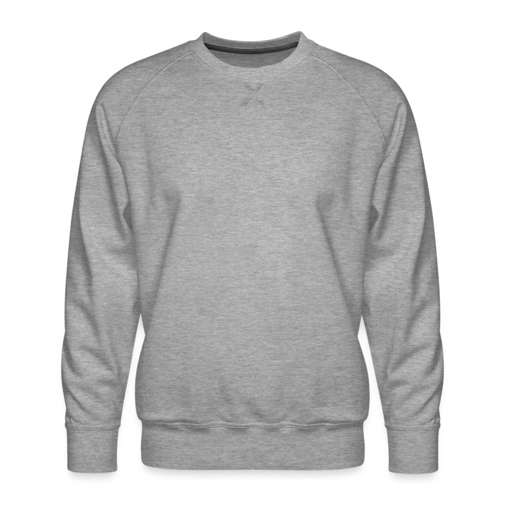 Männer Premium Pullover - Grau meliert