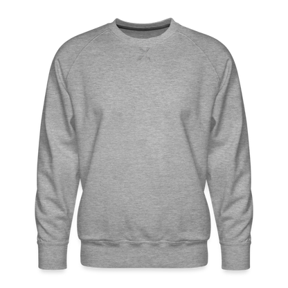 Männer Premium Pullover - Grau meliert