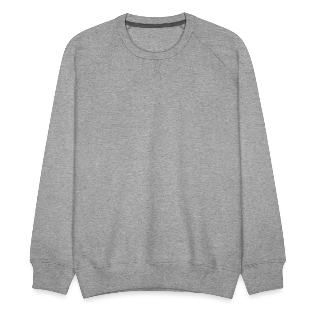 Männer Premium Pullover - Grau meliert