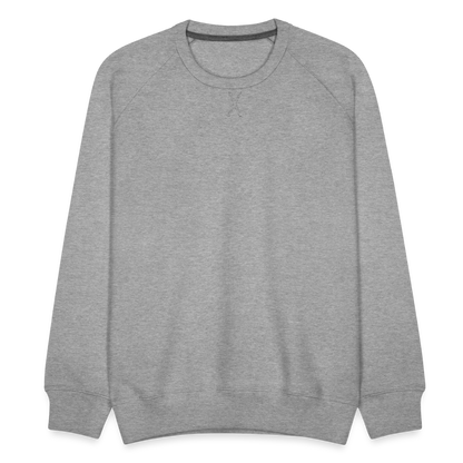 Männer Premium Pullover - Grau meliert