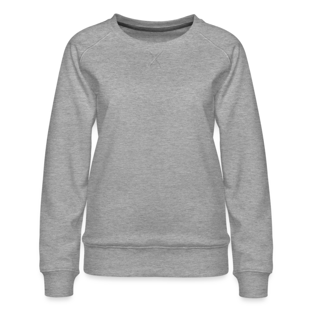 Frauen Premium Pullover - Grau meliert