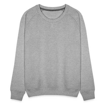 Frauen Premium Pullover - Grau meliert