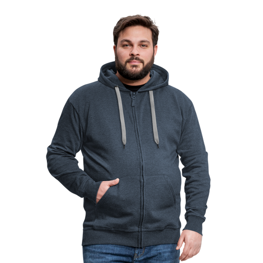 Männer Premium Kapuzenjacke - Jeansblau