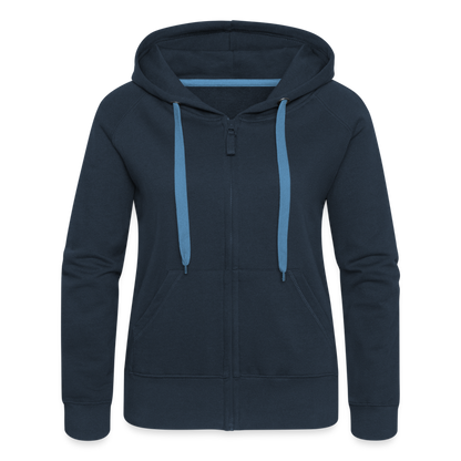 Frauen Premium Kapuzenjacke - Navy