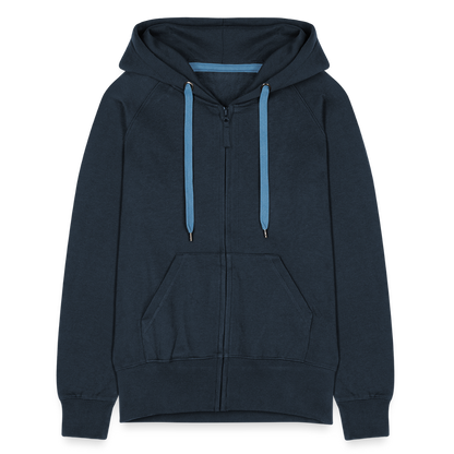 Frauen Premium Kapuzenjacke - Navy