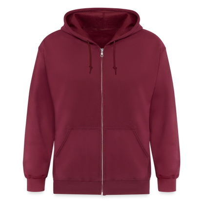 Männer Heavyweight Kapuzenjacke - Maroon