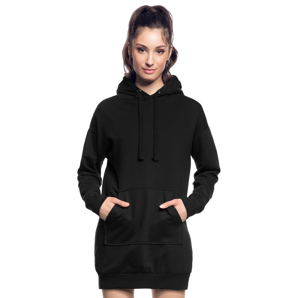 Hoodie-Kleid - Schwarz