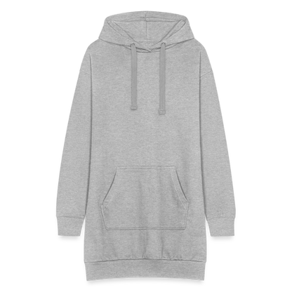 Hoodie-Kleid - Grau meliert