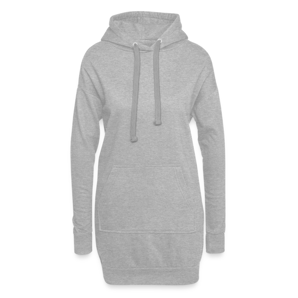 Hoodie-Kleid - Grau meliert