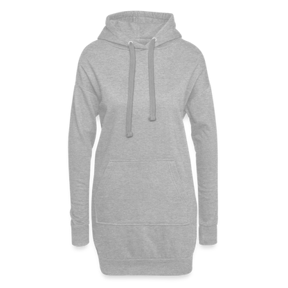 Hoodie-Kleid - Grau meliert