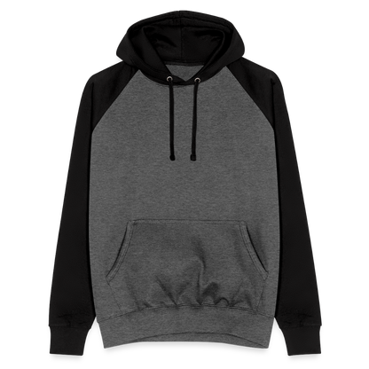 Unisex Baseball Hoodie - Graphit/Schwarz