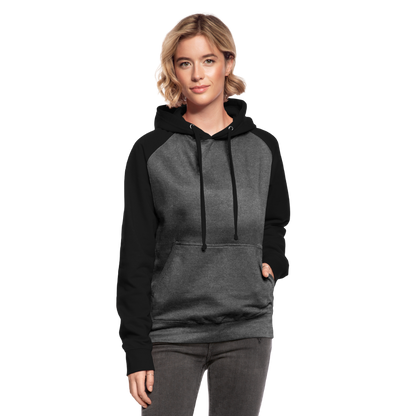 Unisex Baseball Hoodie - Graphit/Schwarz