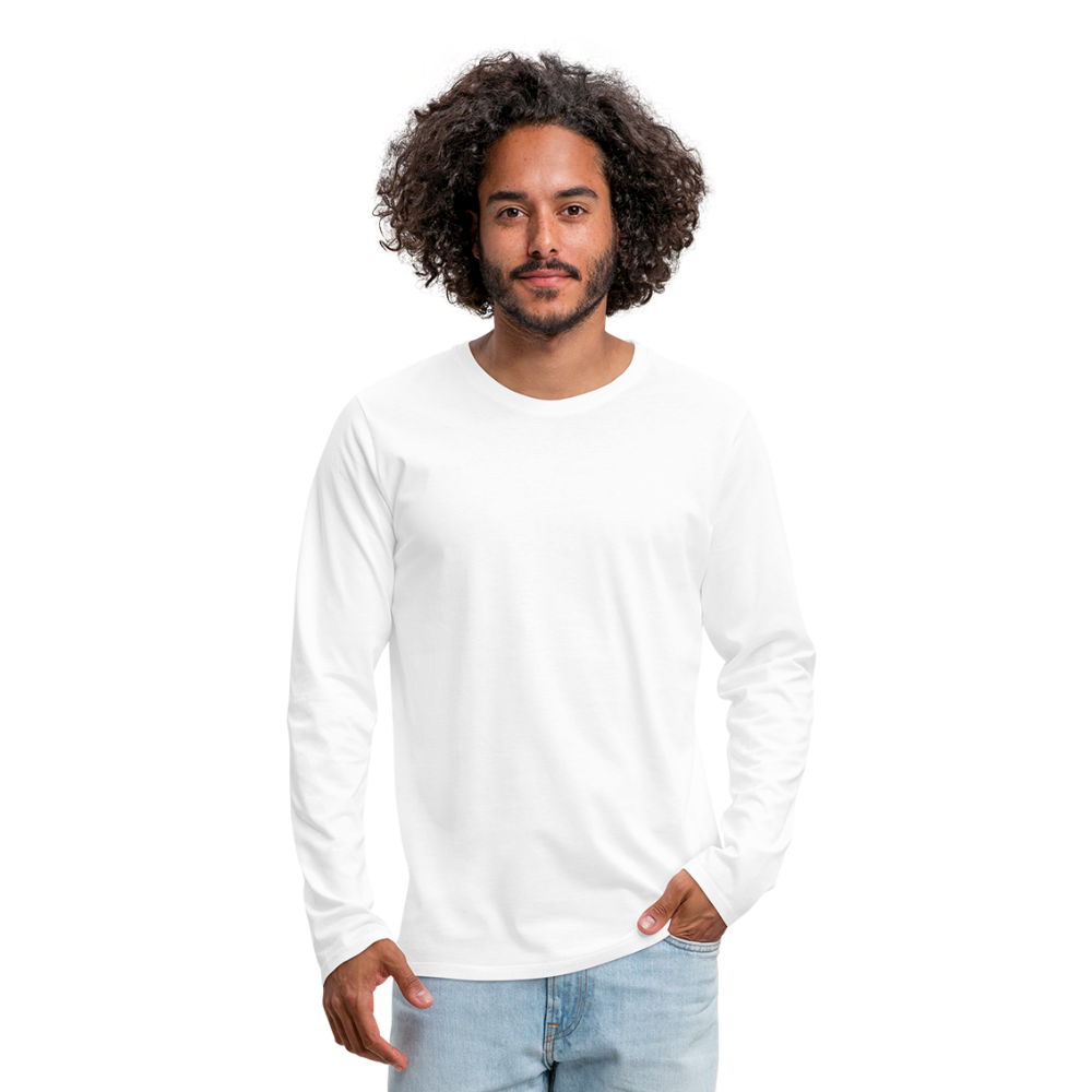 Männer Premium Langarmshirt - weiß