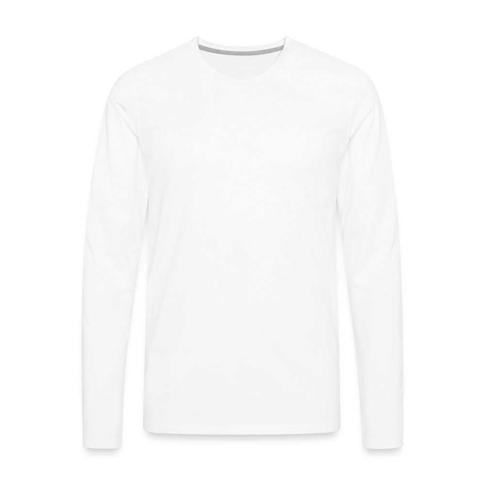 Männer Premium Langarmshirt - weiß