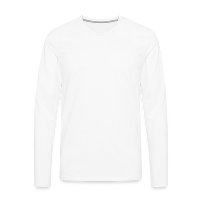 Männer Premium Langarmshirt - weiß