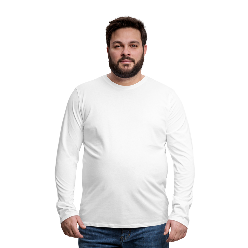 Männer Premium Langarmshirt - weiß