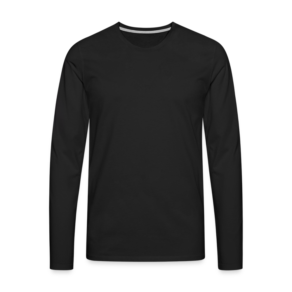 Männer Premium Langarmshirt - Schwarz