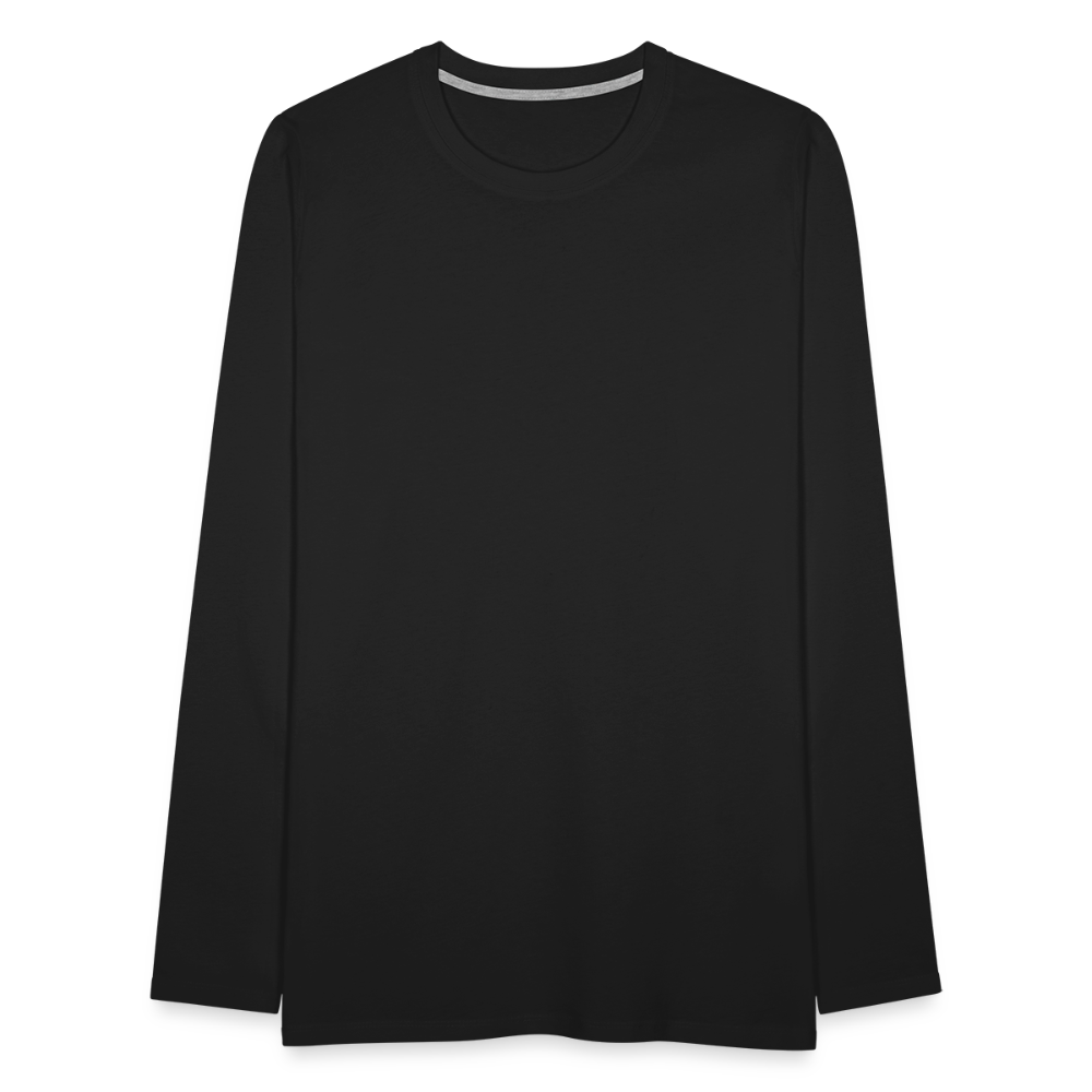 Männer Premium Langarmshirt - Schwarz