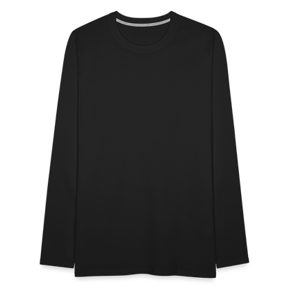 Männer Premium Langarmshirt - Schwarz