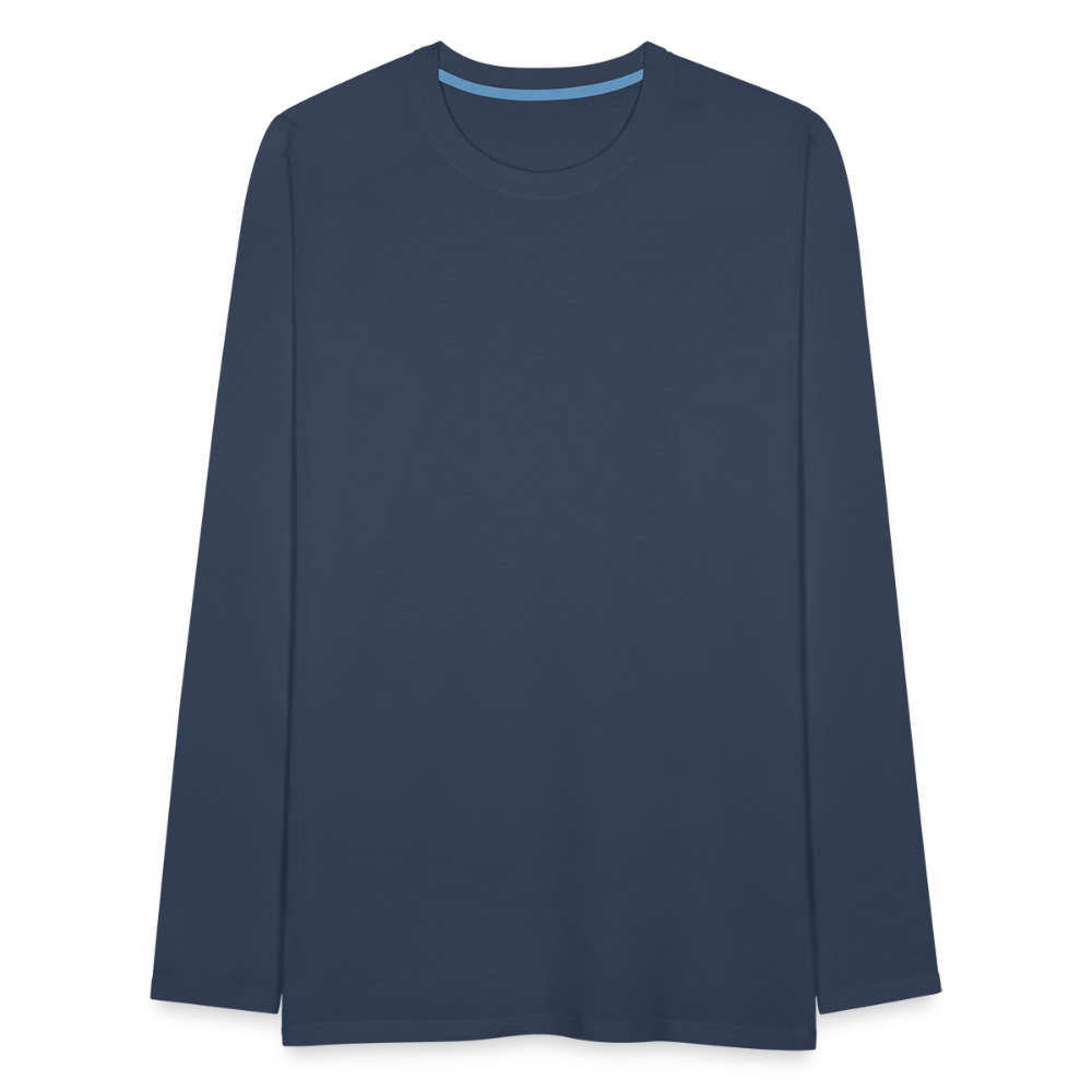 Männer Premium Langarmshirt - Navy