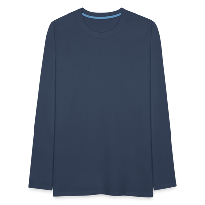 Männer Premium Langarmshirt - Navy