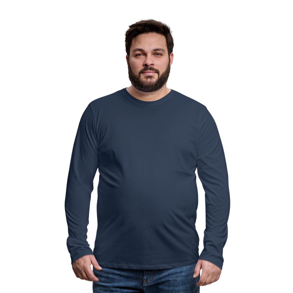 Männer Premium Langarmshirt - Navy