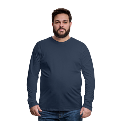 Männer Premium Langarmshirt - Navy