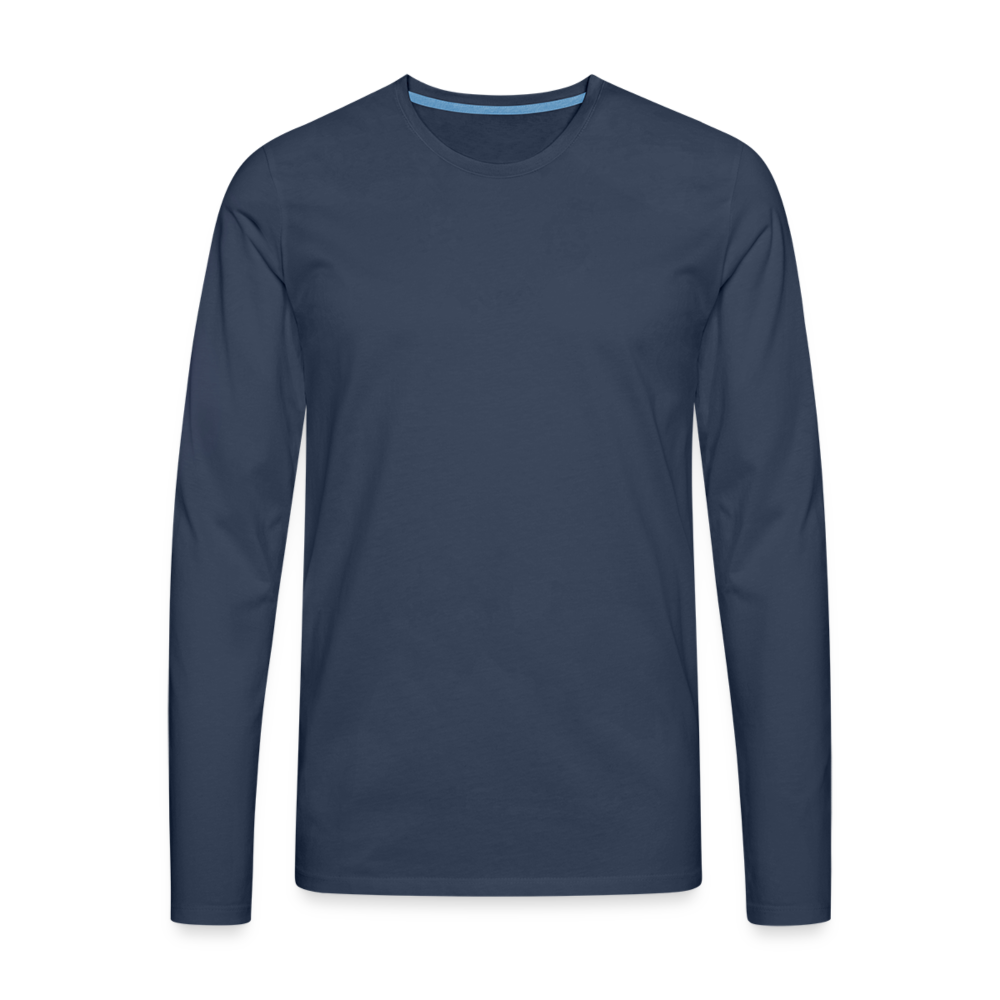 Männer Premium Langarmshirt - Navy