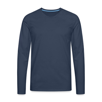 Männer Premium Langarmshirt - Navy