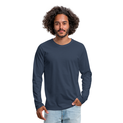 Männer Premium Langarmshirt - Navy