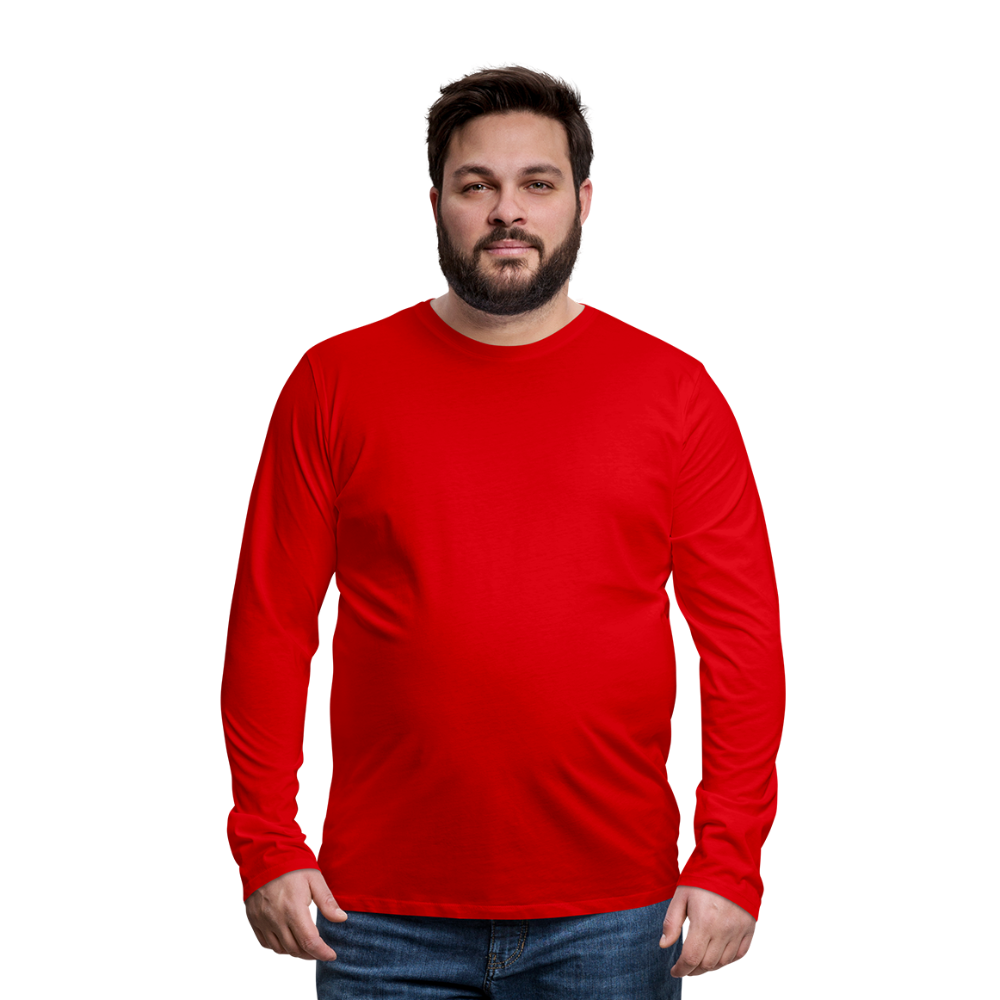 Männer Premium Langarmshirt - Rot