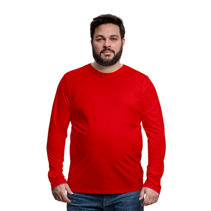 Männer Premium Langarmshirt - Rot