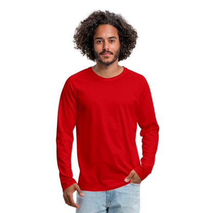 Männer Premium Langarmshirt - Rot