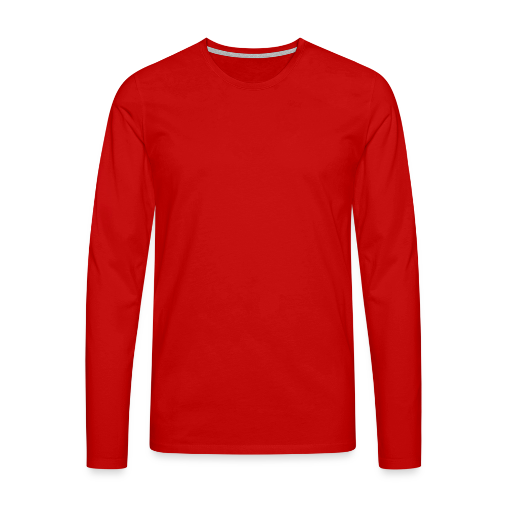 Männer Premium Langarmshirt - Rot