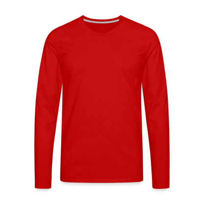 Männer Premium Langarmshirt - Rot