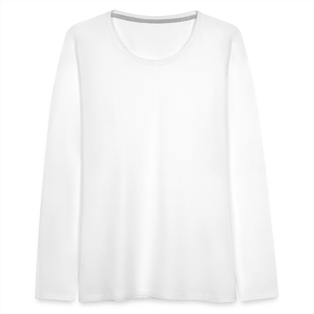 Frauen Premium Langarmshirt - weiß