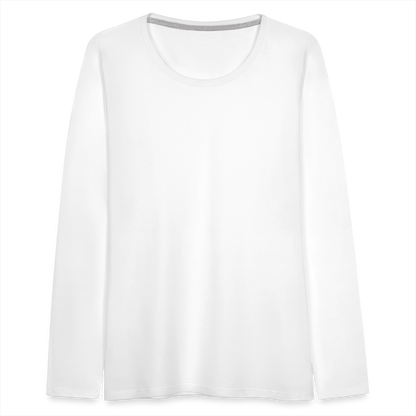 Frauen Premium Langarmshirt - weiß