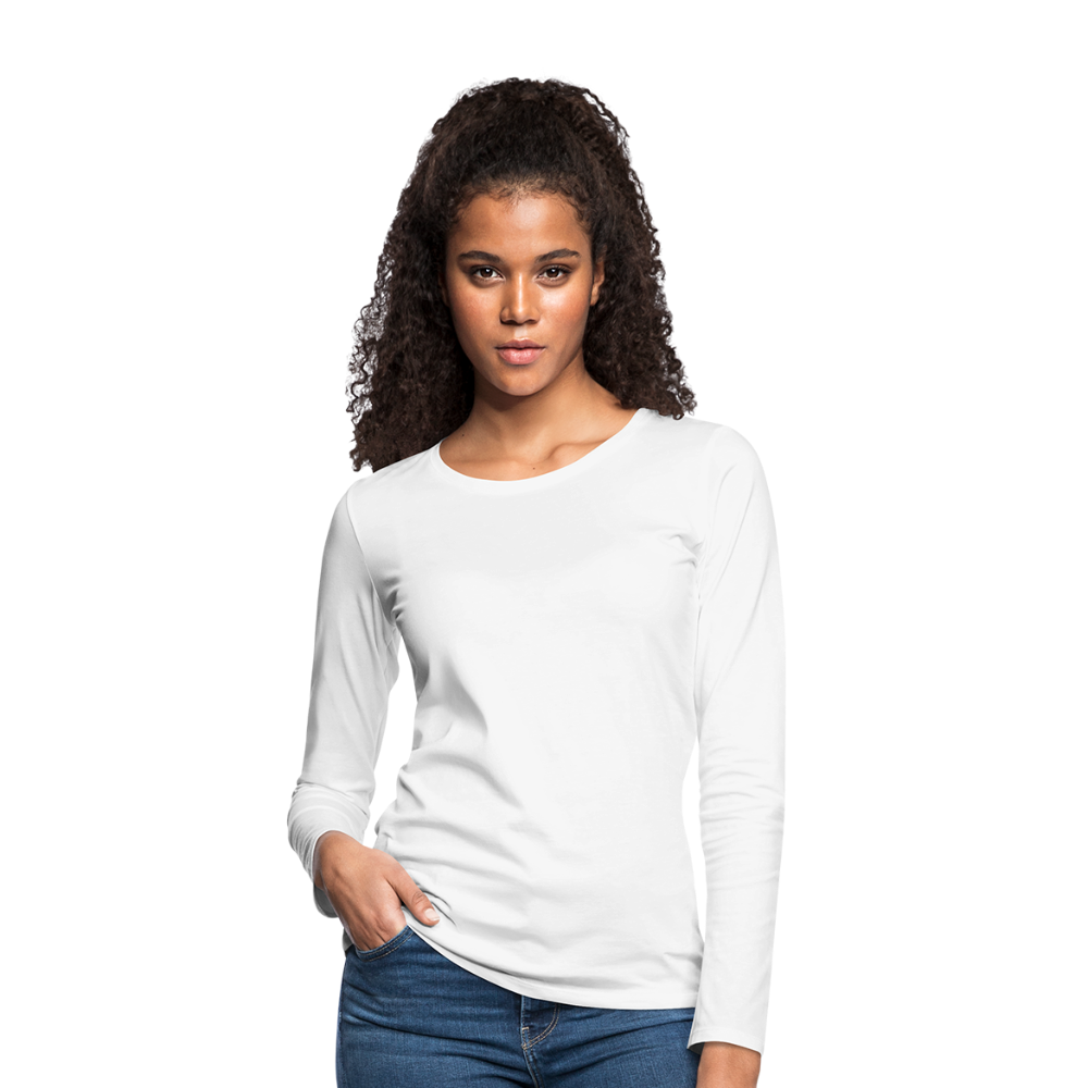 Frauen Premium Langarmshirt - weiß