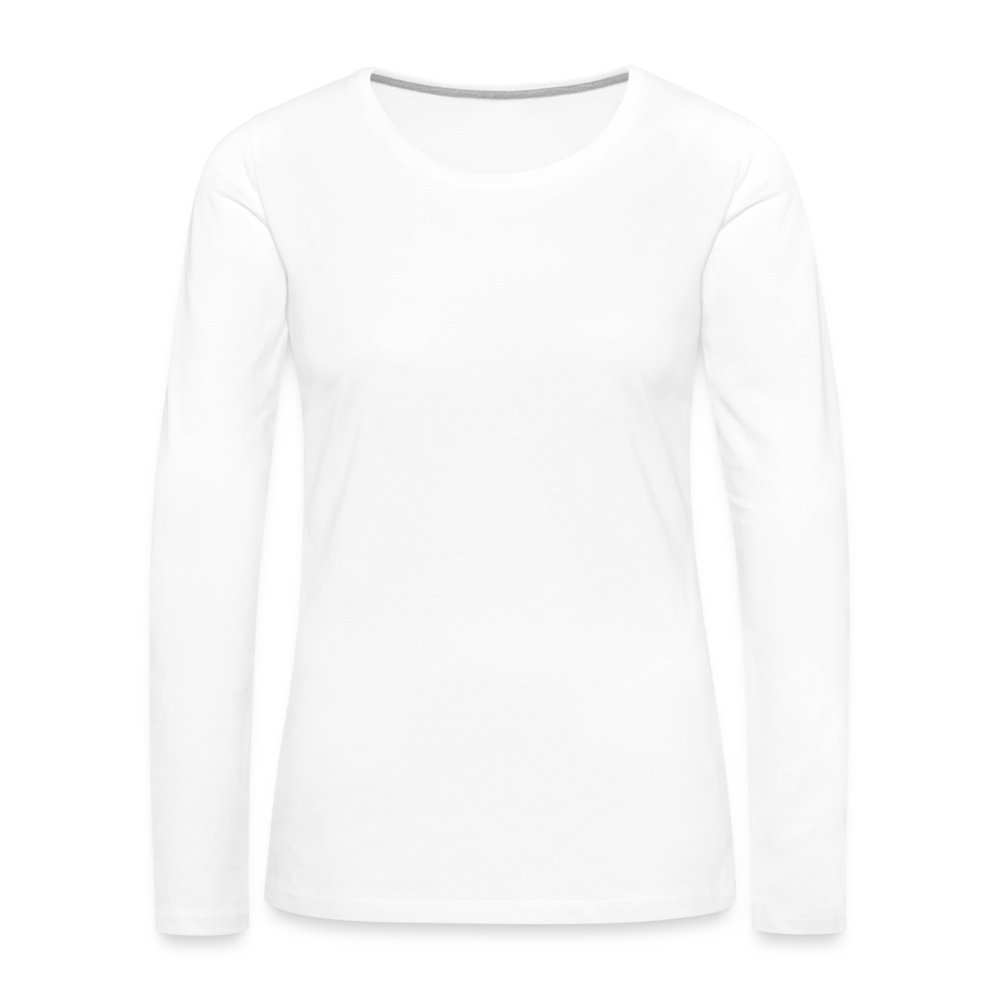 Frauen Premium Langarmshirt - weiß