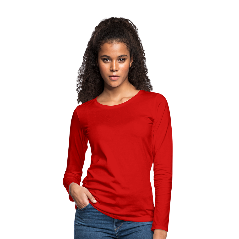 Frauen Premium Langarmshirt - Rot