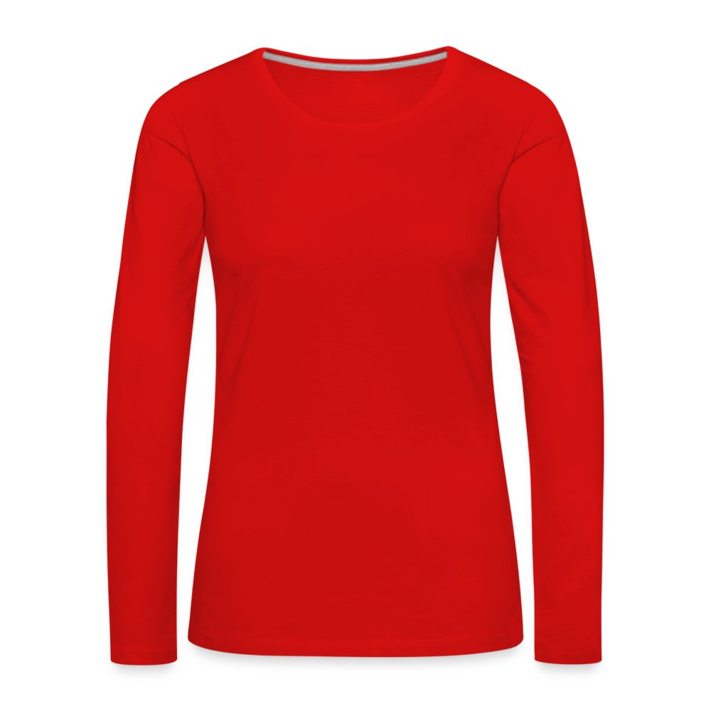 Frauen Premium Langarmshirt - Rot