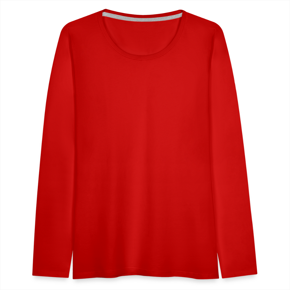 Frauen Premium Langarmshirt - Rot