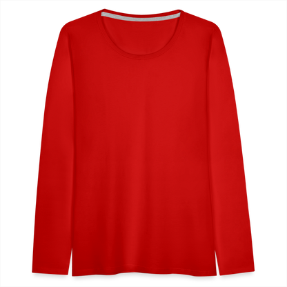 Frauen Premium Langarmshirt - Rot