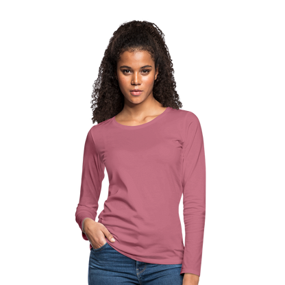 Frauen Premium Langarmshirt - Malve