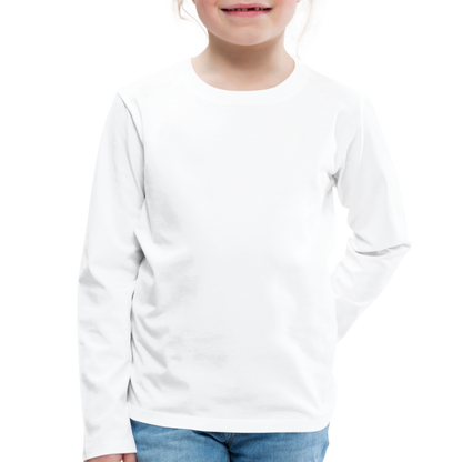 Kinder Premium Langarmshirt - weiß