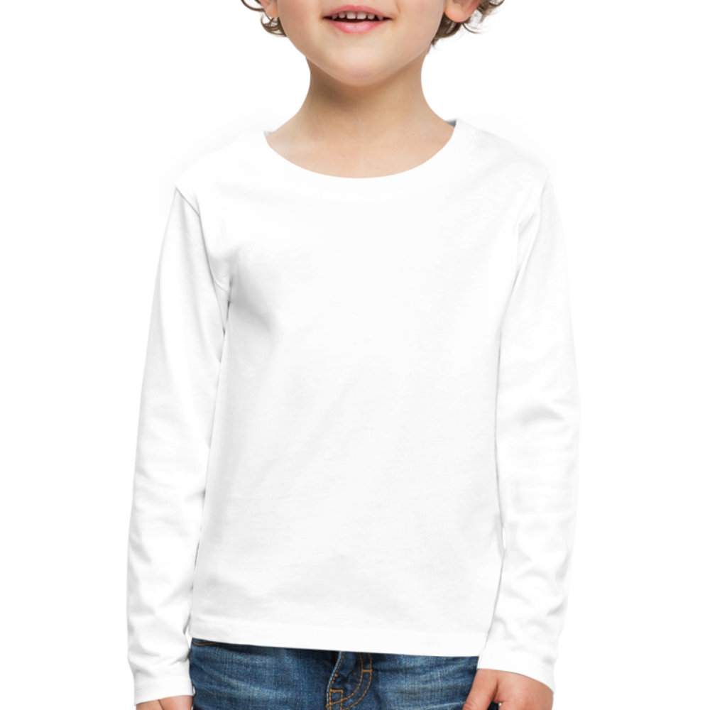 Kinder Premium Langarmshirt - weiß