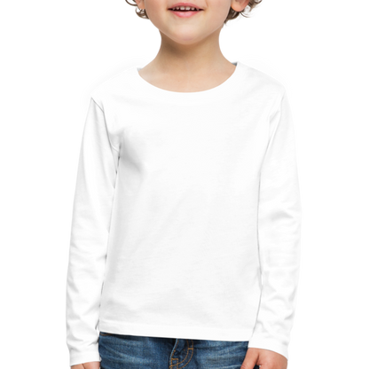 Kinder Premium Langarmshirt - weiß